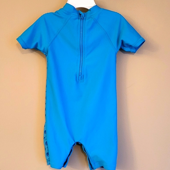 CoComelon blue rashguard one piece swimsuit - Picture 2 of 4